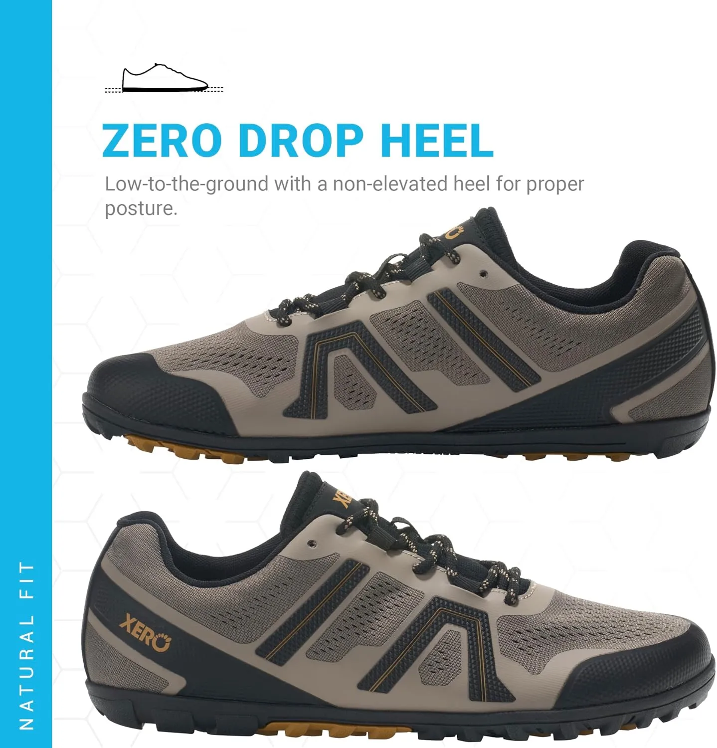 Xero Shoes Men's Mesa Trail II Barefoot Trail Run Shoe