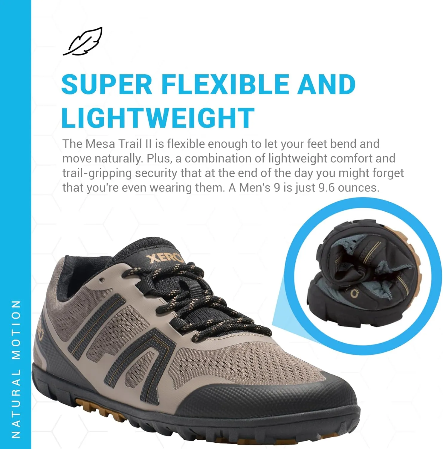 Xero Shoes Men's Mesa Trail II Barefoot Trail Run Shoe
