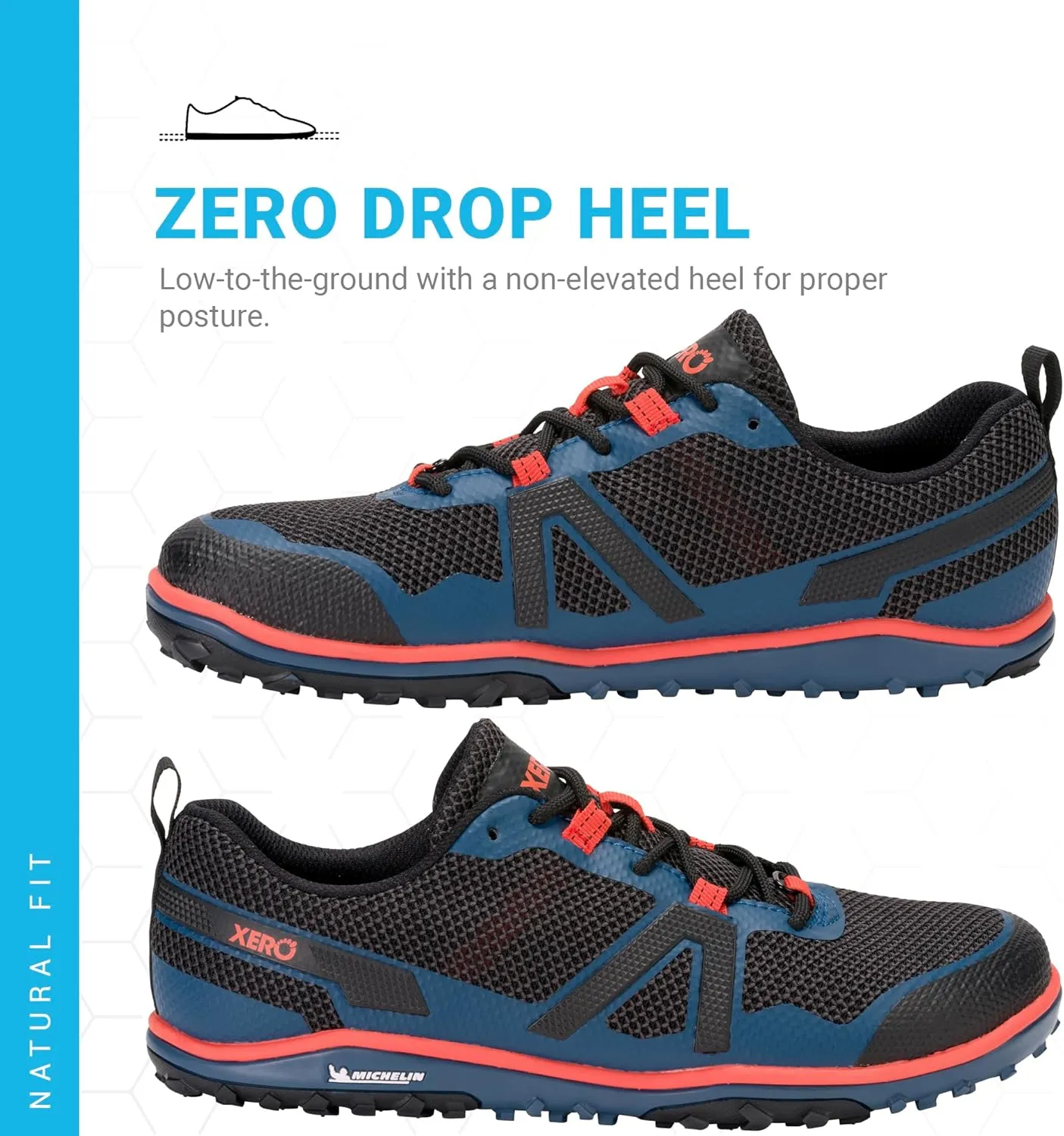 Xero Shoes Men's Scrambler Low Barefoot Trail Run Shoe
