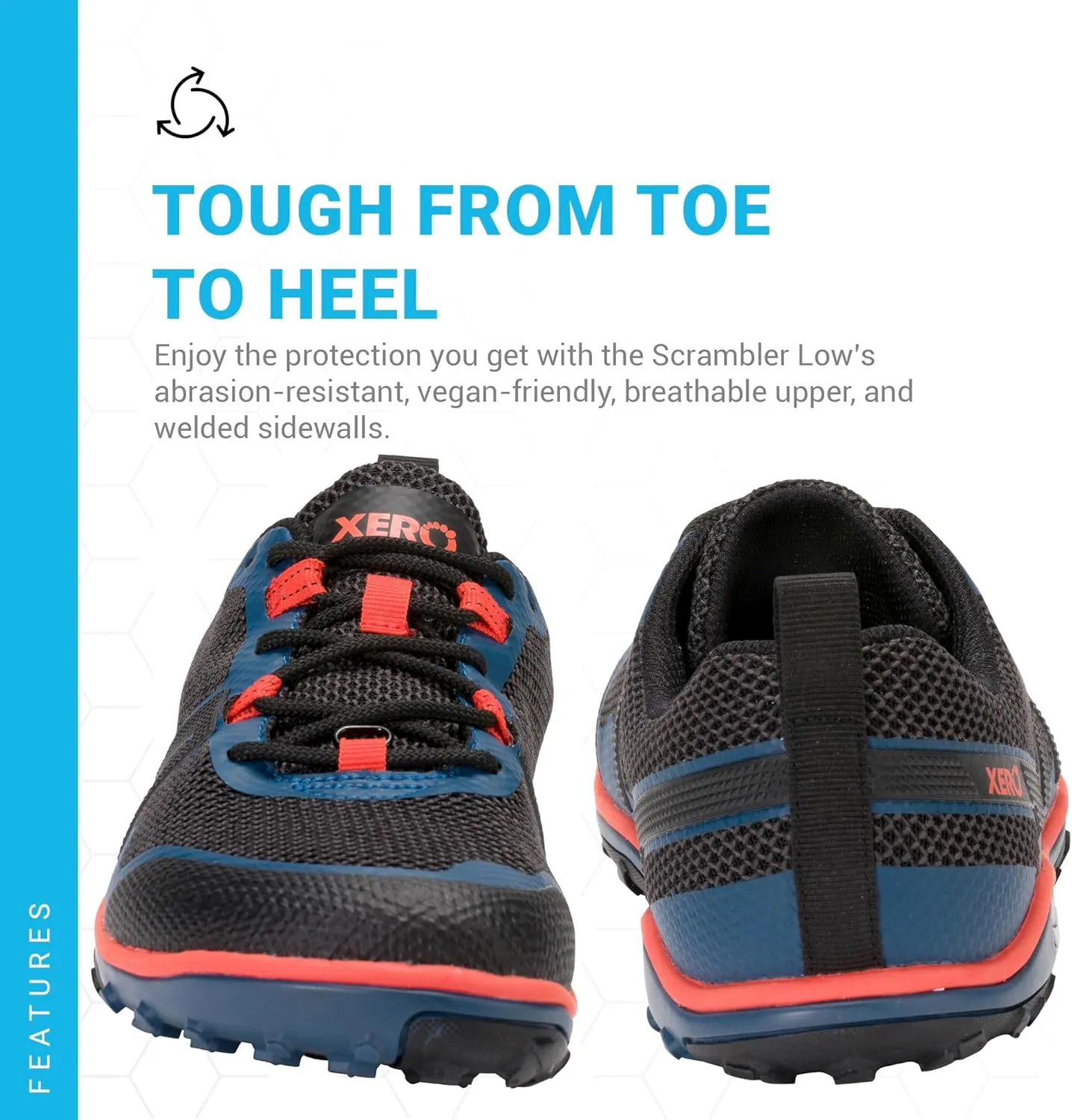 Xero Shoes Men's Scrambler Low Barefoot Trail Run Shoe