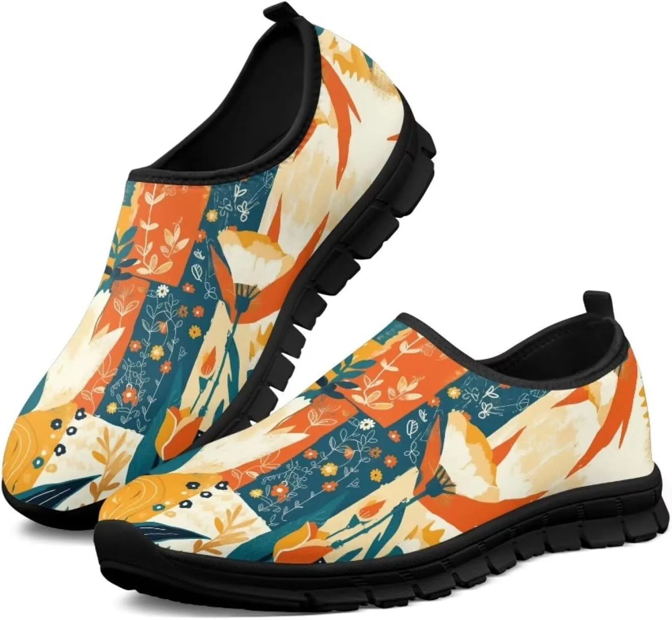 Ystardream Comfortable Shoes for Women Dressy Low Heel Slip On Sneakers